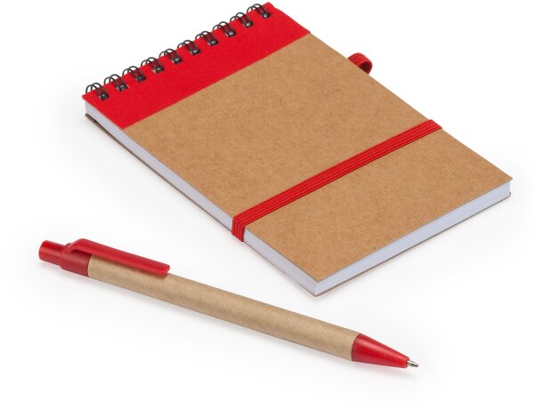 Mini libreta con espiral y tapa rígida cartón reciclado Negro detalle 2