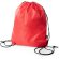 Mochila de cordones rPET Larus Rojo