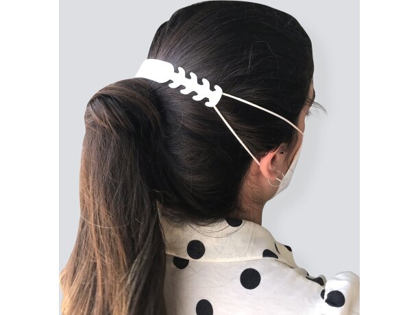 Ajustador mascarilla Edison con cuatro posiciones de enganche Blanco detalle 1