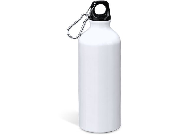 Botella de aluminio con mosqueton 800ml Baobab Blanco detalle 4