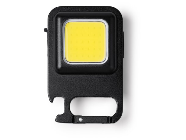 Linterna led Larson recargable usb con abridor integrado Negro detalle 4