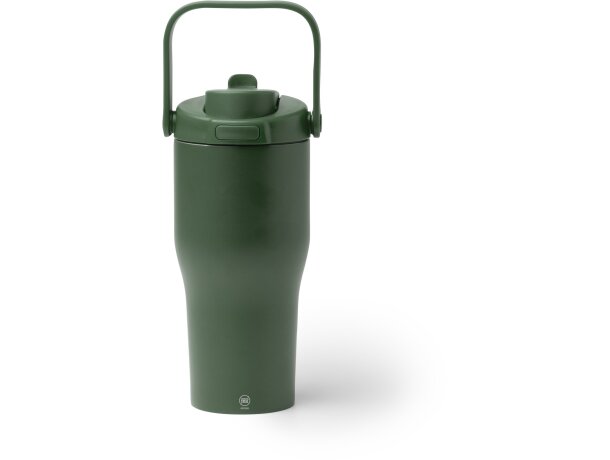 Bidón térmico Mapet 550ml con doble pared y pajita abatible Blanco detalle 4