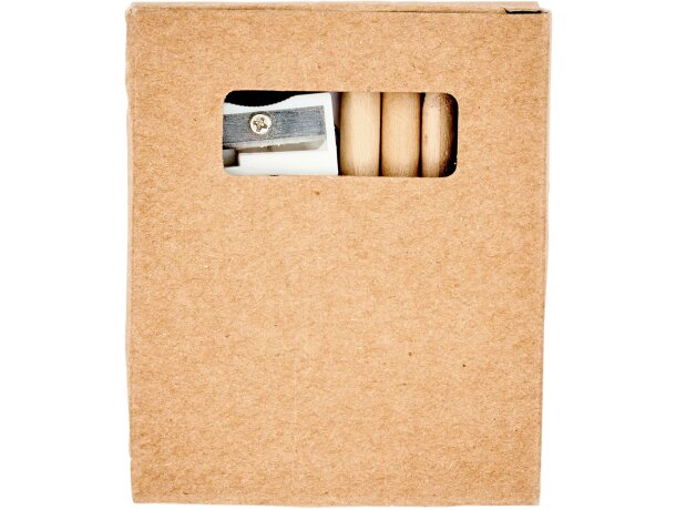 Kit para colorear con bloc con dibujos y sacapuntas Tilos Crudo detalle 5
