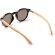 Gafas de sol Colton con lentes espejo y patillas bambú protección UV400 Crudo detalle 2