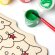 Set navidad Candel árbol madera con pinturas y pincel Arbol detalle 1
