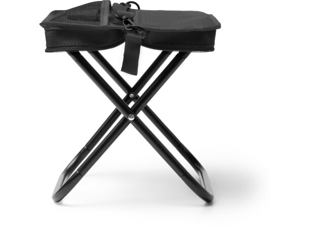 Silla plegable Troty en RPET 600D con funda de transporte Negro detalle 3