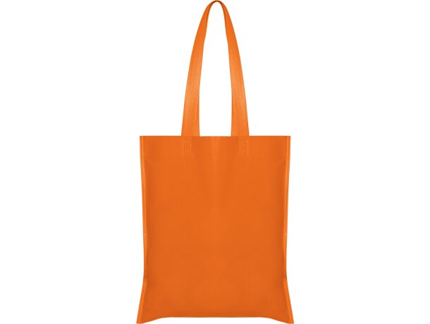 Bolsa tejido no tejido polipropileno sin fuelle 80 g/m2 Naranja detalle 21