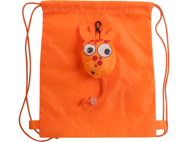 Mochila infantil poliéster 190T Jirafa detalle 13