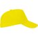 Gorras béisbol con cierre ajustable velcro de algodón 170 g/m2 Uranus Amarillo detalle 16