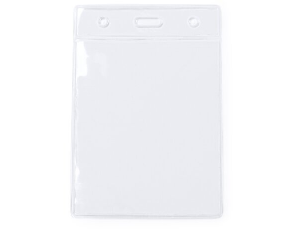 Porta acreditaciones Tabor vertical PVC transparente 12x8 cm Transparente detalle 4