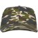 Gorras béisbol cierre velcro de algodón 260 g/m2 Panel Camuflaje bosque