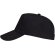 Gorras béisbol con cierre ajustable velcro de algodón 170 g/m2 Uranus Negro detalle 11