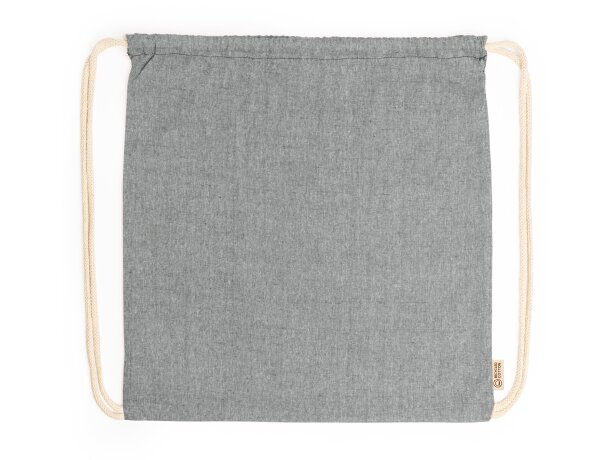 Mochila saco cuerdas Brescia personalizada algodón reciclado Rojo detalle 13