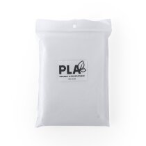 Poncho Vostok para lluvia en PLA compostable con capucha unisex