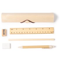 Estuche Sakis con set de escritura en madera