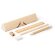 Estuche de escritura Sakis en madera natural con 5 accesorios Crudo detalle 3