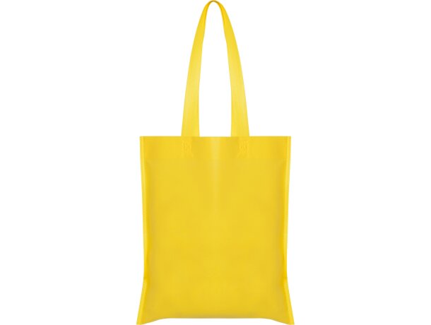 Bolsa tejido no tejido polipropileno sin fuelle 80 g/m2 Amarillo detalle 12