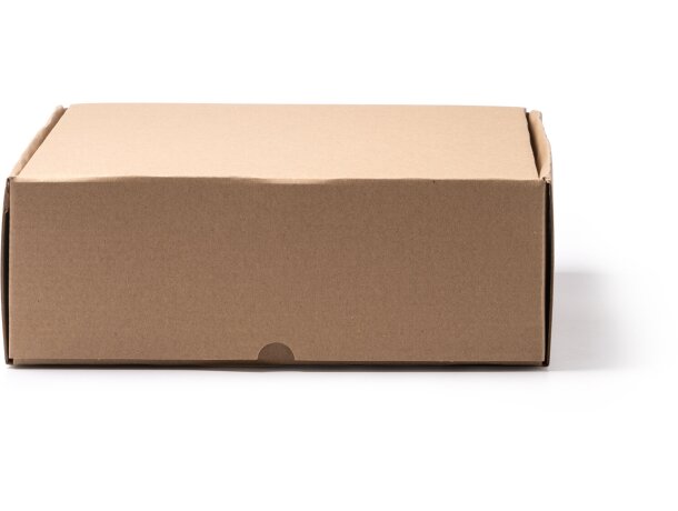 Caja regalo grande Dora en cartón reciclado corrugado crudo Crudo detalle 3