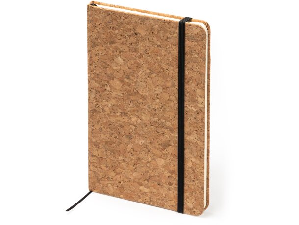 Bloc notas con tapa rígida de corcho natural A5 Andros Crudo detalle 4