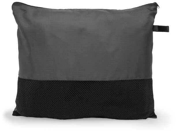 Manta para regalar tejido polar de poliéster 200 g/m2 Bering Negro detalle 5