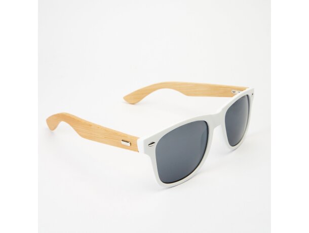 Gafas de sol con logo pc Eden Blanco detalle 3