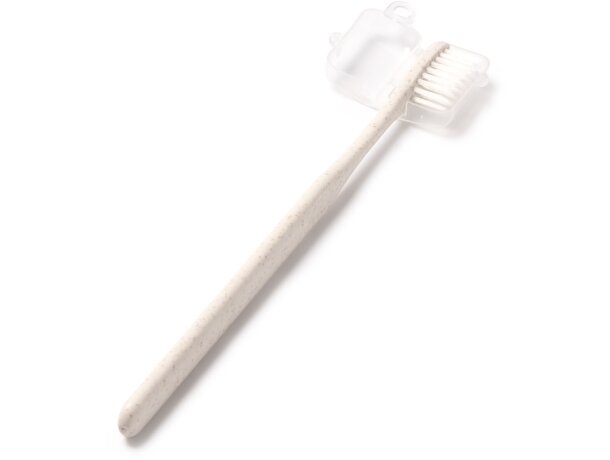Cepillo de dientes Lemar en fibra de trigo con cerdas suaves Crudo detalle 4