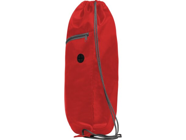 Mochila de cuerdas personalizada poliéster 70 g/m2 Ninfa Rojo detalle 22