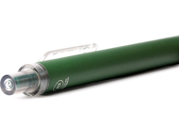 Bolígrafo Sigrid aluminio reciclado con pulsador y clip Blanco detalle 2