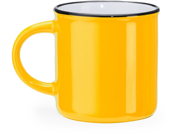 Taza JACK Amarillo/blanco detalle 12