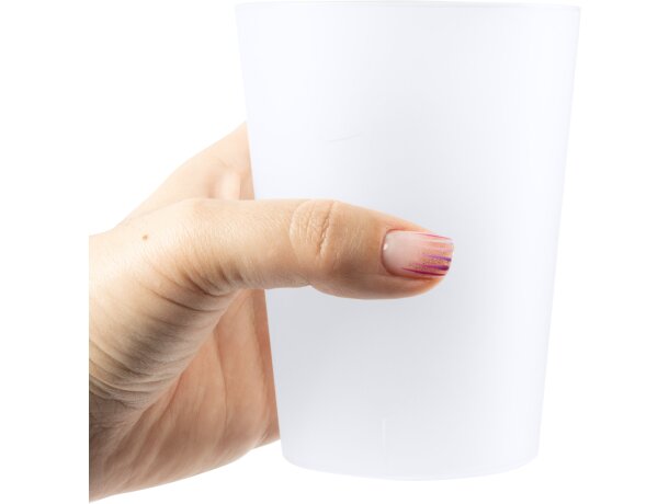 Vaso de plástico para publicidad reutilizable de pp flexible Pontal Transparente detalle 1