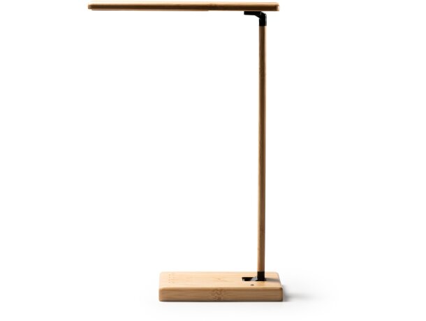 Lámpara Marsal bambú con cargador inalámbrico 10W plegable Crudo detalle 4