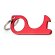 Llaveros originales pulsador de aluminio Ross Rojo detalle 10