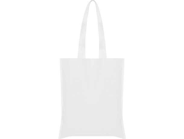 Bolsa tejido no tejido polipropileno sin fuelle 80 g/m2 Blanco detalle 5