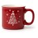 Taza Calgary rojo con árbol de Navidad grabado