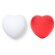 Corazón antiestrés BIKU de PU con acabado brillante Blanco detalle 1