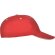 Gorras béisbol cierre velcro de algodón 260 g/m2 Panel Rojo detalle 52