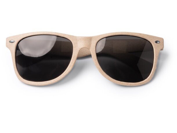 Gafas de sol con logotipo de fibra de trigo Solec Crudo detalle 3