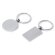Llavero Soho rectangular metal mate con anilla brillante Rectangular detalle 1