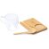 Set taza Blumon transparente cristal borosilicato 250ml bambú Transparente detalle 1