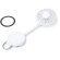 Ventilador de mano Denison recargable con mosquetón Blanco detalle 7