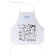 Mandiles serigrafiados non-woven Pachu para niños Blanco detalle 2