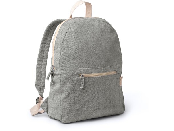 Mochila infantil algodón reciclado Firenza Negro detalle 5