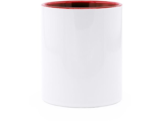 Taza sublimacion MANGO Blanco/rojo detalle 24