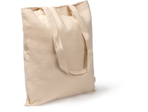 Bolsa algodón orgánico Keon natural 220 g/m² Crudo detalle 4