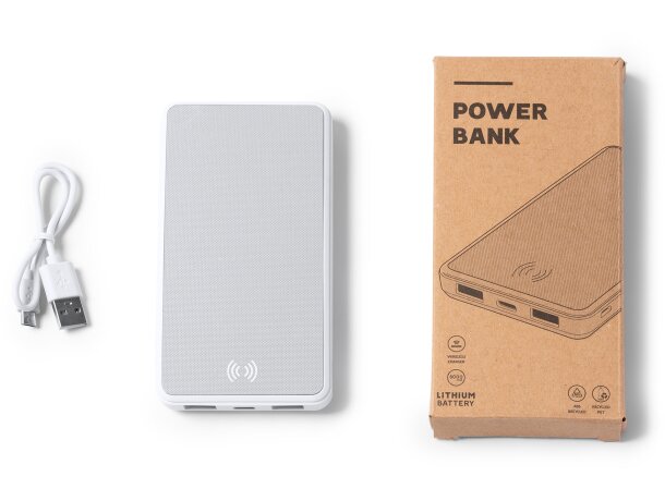 Powerbanks plástico Dilbar 8000 mAh Gris vigore detalle 3