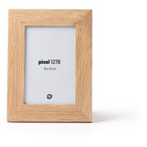 Portafotos Pixel Natural madera MDF con cristal