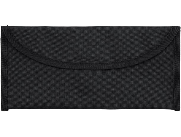 Portadocumentos Garza con logo, poliéster 600D, velcro y trabilla Rojo detalle 7