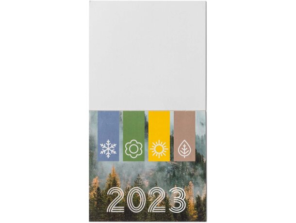 Imán calendario Glen blanco con hojas removibles Blanco detalle 5