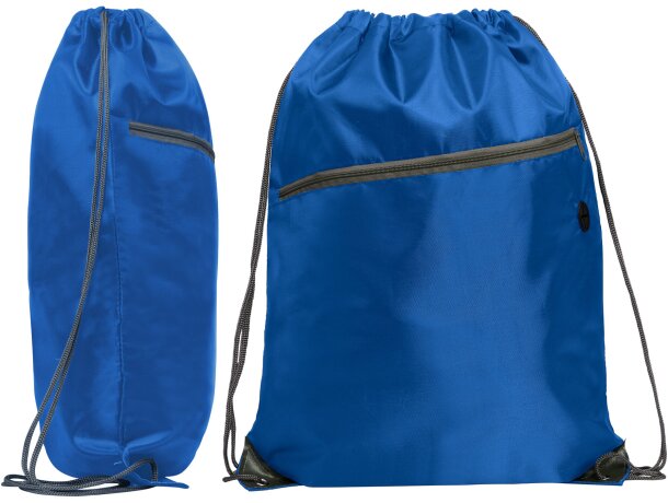 Mochila de cuerdas personalizada poliéster 70 g/m2 Ninfa Blanco detalle 1
