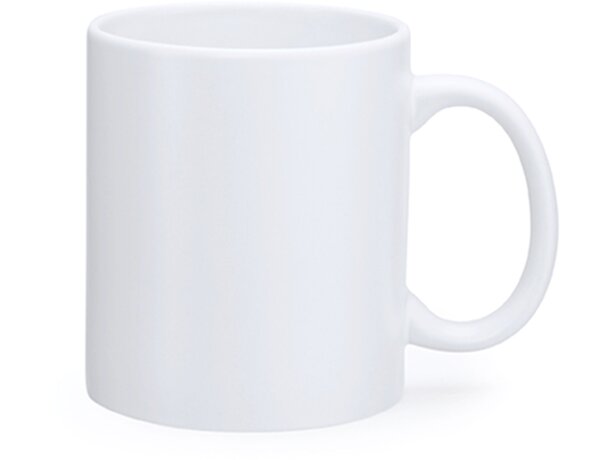 Taza de cerámica Rambu blanco mate 350ml para sublimación Blanco detalle 8